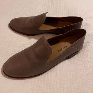 Lucky brand leather mules slides 7 1/2